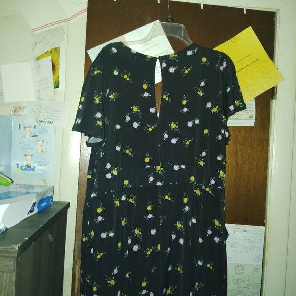 TORRID Black Floral Studio Knit Romper 2XL - Picture 10 of 11